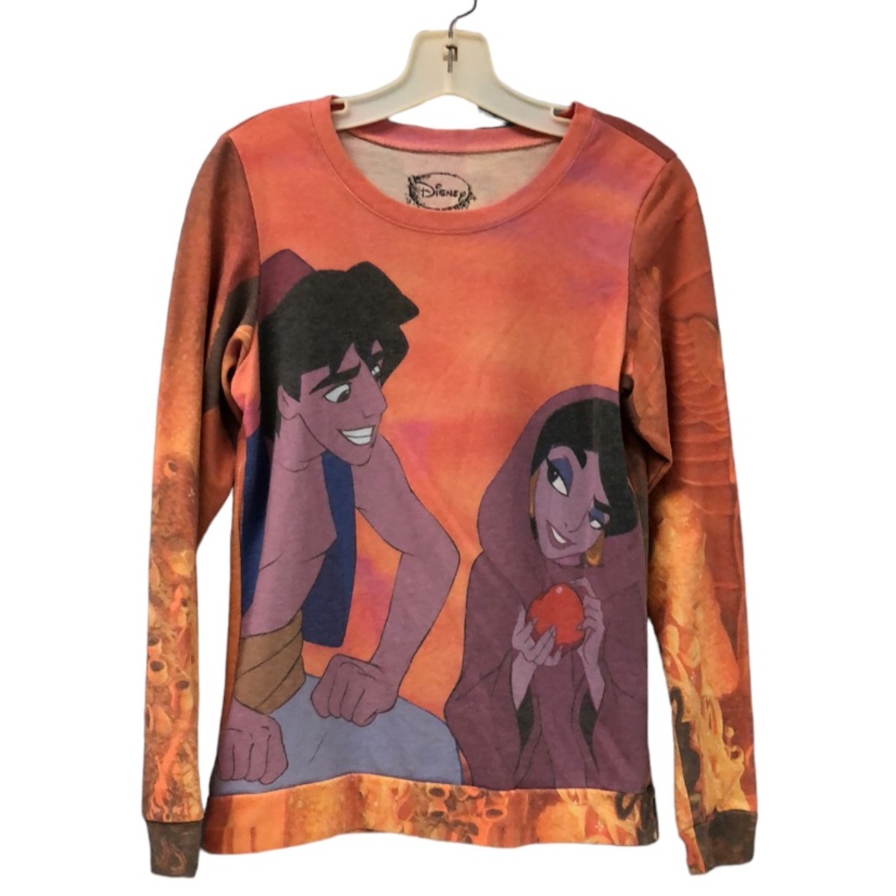 Disney Aladdin Girls Juniors‎ Pull Over Light Sweatshirt size S